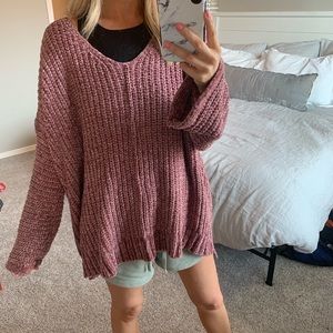 Maybe chenille oversized sweater